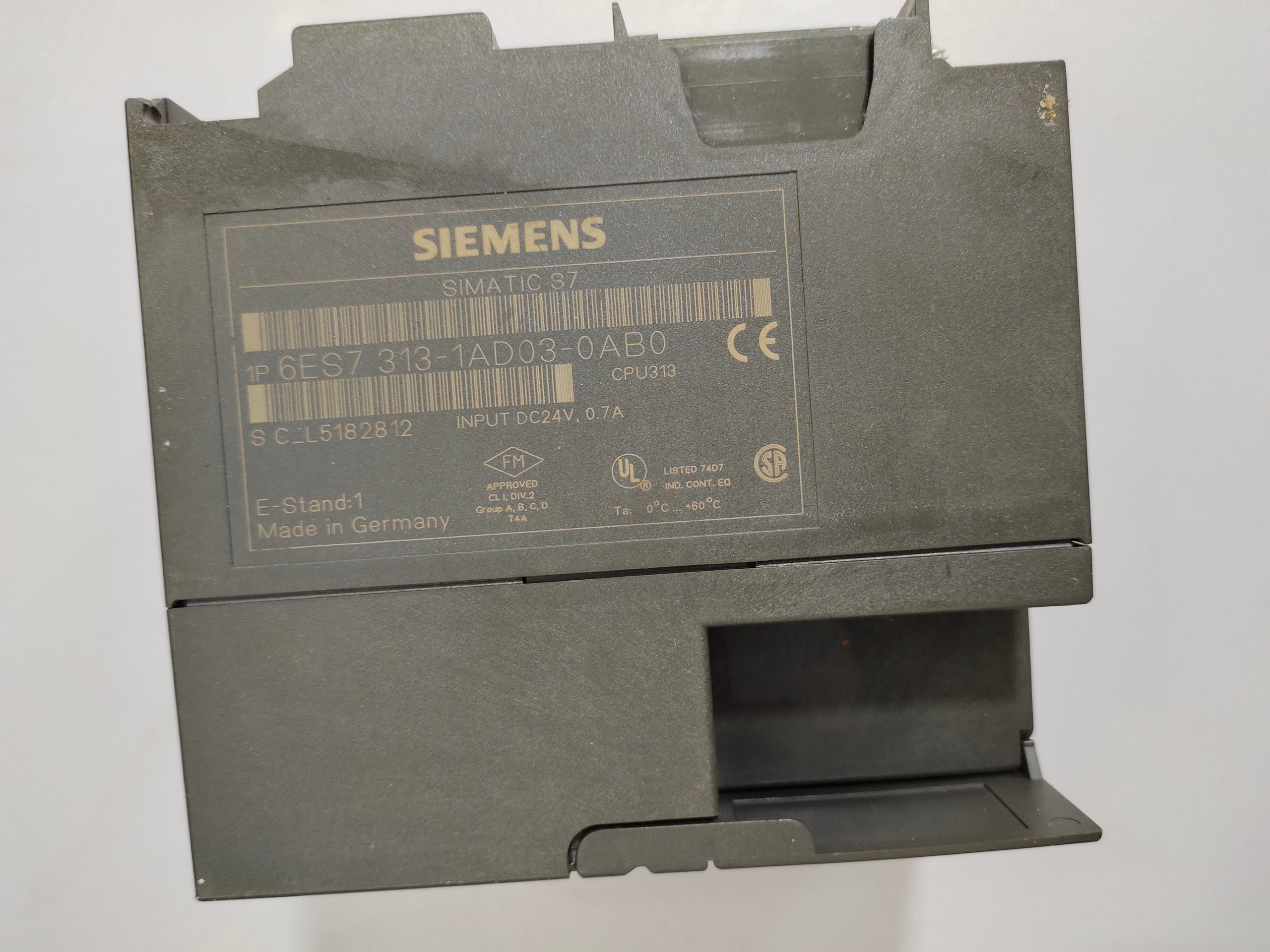 SIEMENS CPU 313 Central processing unit with integer 6ES7313-1AD03-0AB0