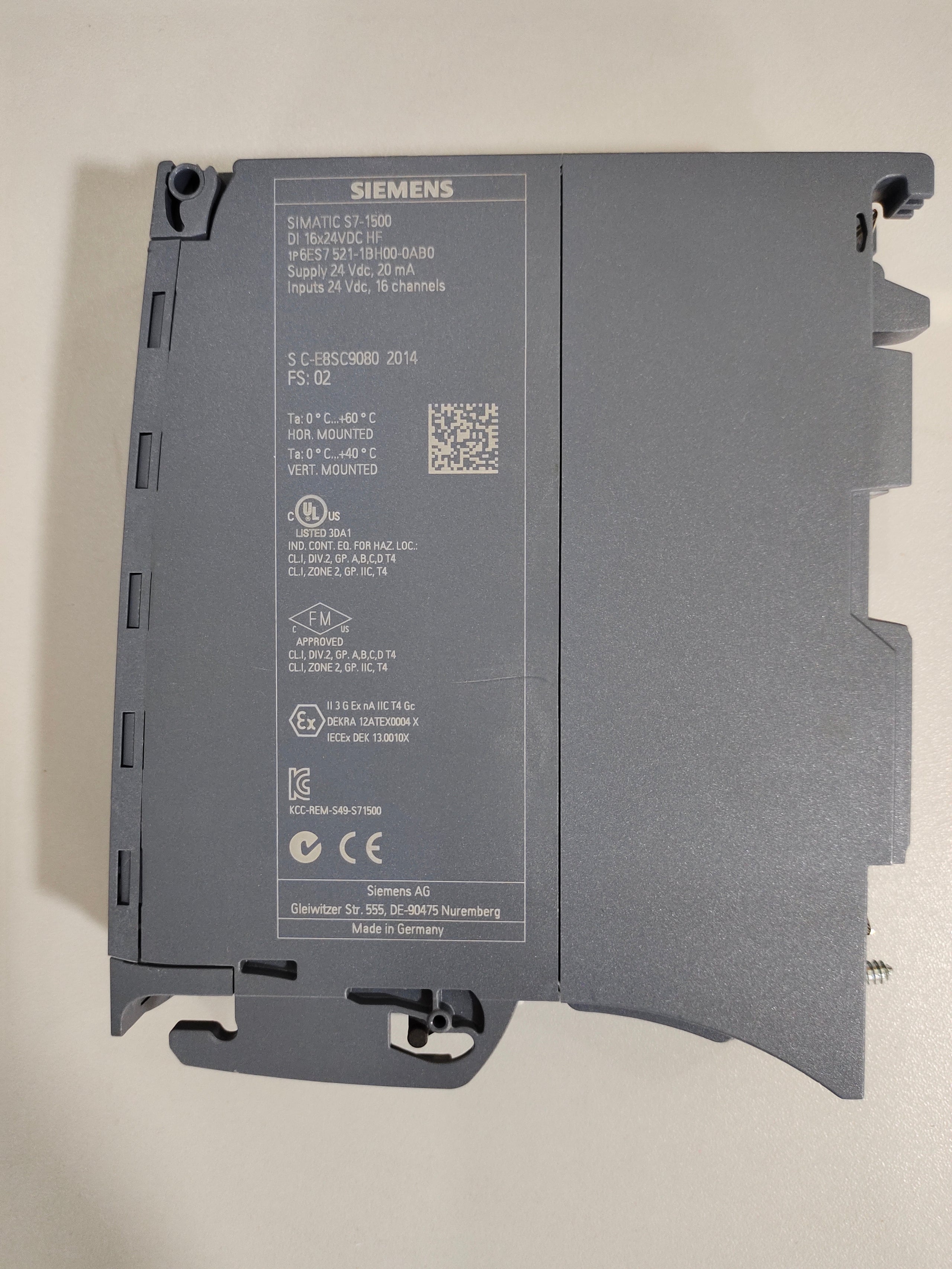 SIEMENS SIMATIC S7-1500, digital input module DI 6ES7521-1BH00-0AB0