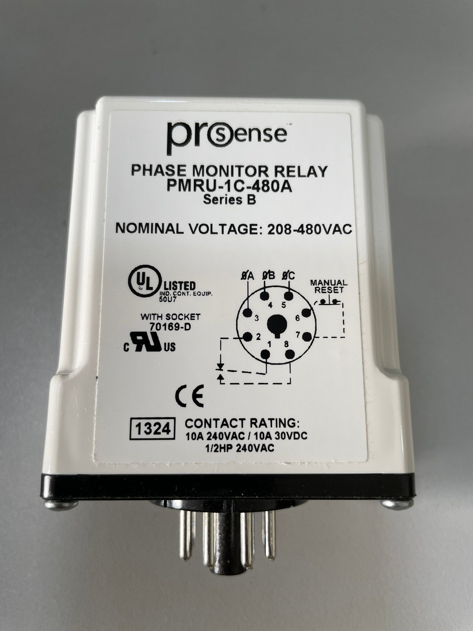 Prosense PMRU-1C-480A Phase Monitor Relay 208-480VAC