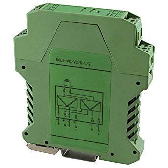 4-20mA Signal Splitter, 1 Input, 2 Output, 24V DC, DIN Rail Mount, ASI451124 24VDC supply