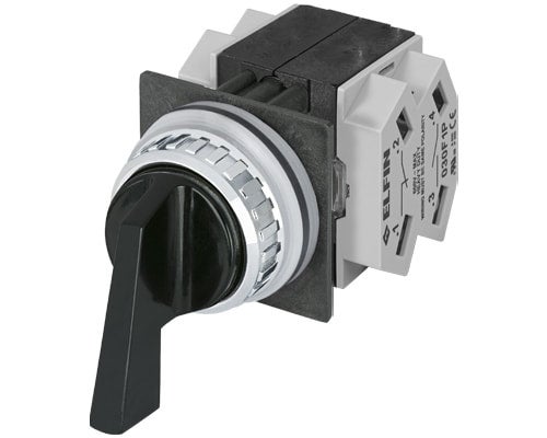 SWITCH, SELECTOR 3 POSITION SPRING RETURN FROM BOTH BLACK TYPE 4,13 - MFG: TDR -  800T-J20