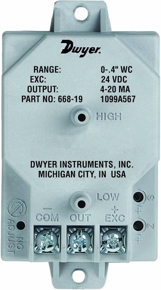 Dwyer Differential Pressure Transmitter 668-1